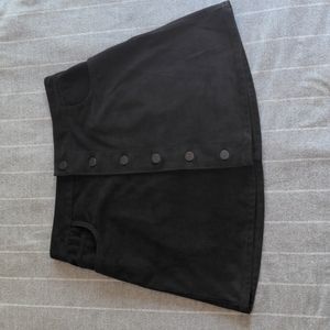 Espress Jeans Micro-suede Mini Skirt